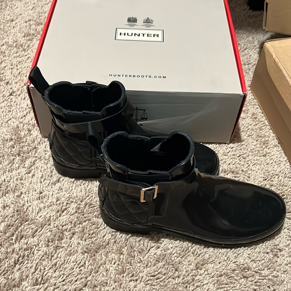 Hunter quilted rain boots